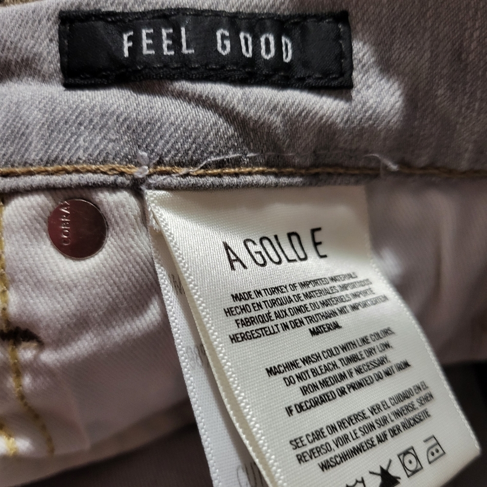 EUC Agolde Sophie Skinny Crop Feel Good Jeans Grey size‎ 24 - Picture 10 of 11